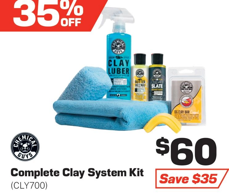 Chemical Guys Complete Clay System Kit - CLY700