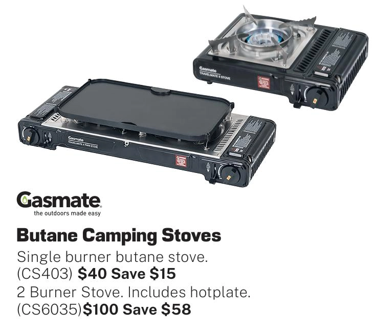 Gasmate Butane Camping Stoves