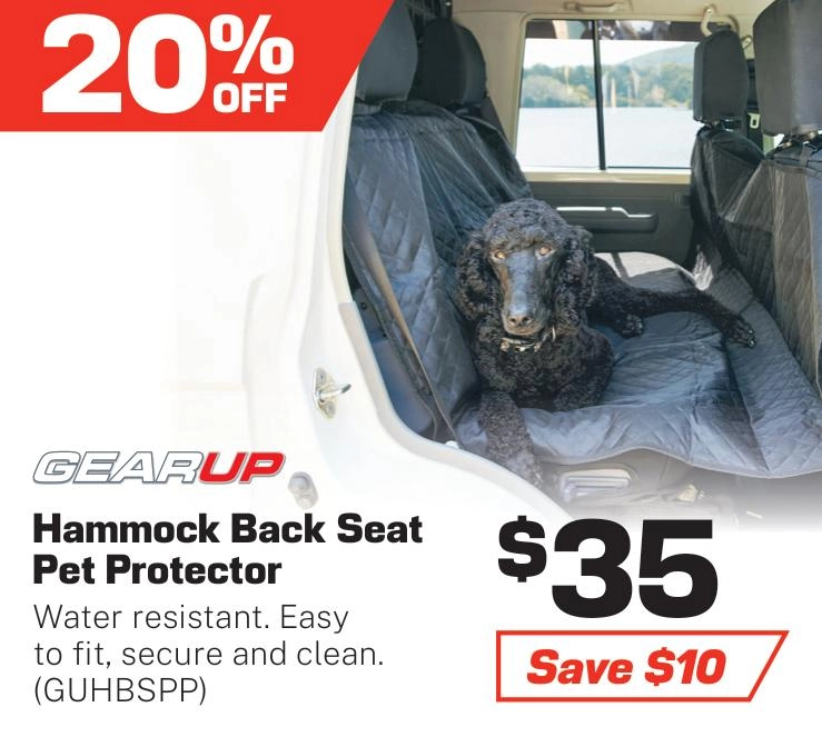 Gearup Hammock Back Car Seat Pet Protector - GUHBSPP