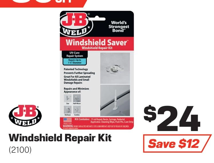 JB Weld Windshield Saver Repair Kit - 2100