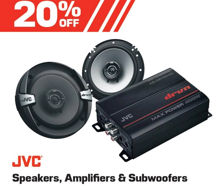 JVC Speakers, Amplifiers & Subwoofers