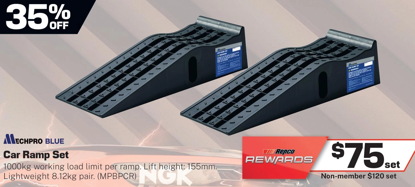 Mechpro Blue Car Ramps Set 2000kg - MPBPCR