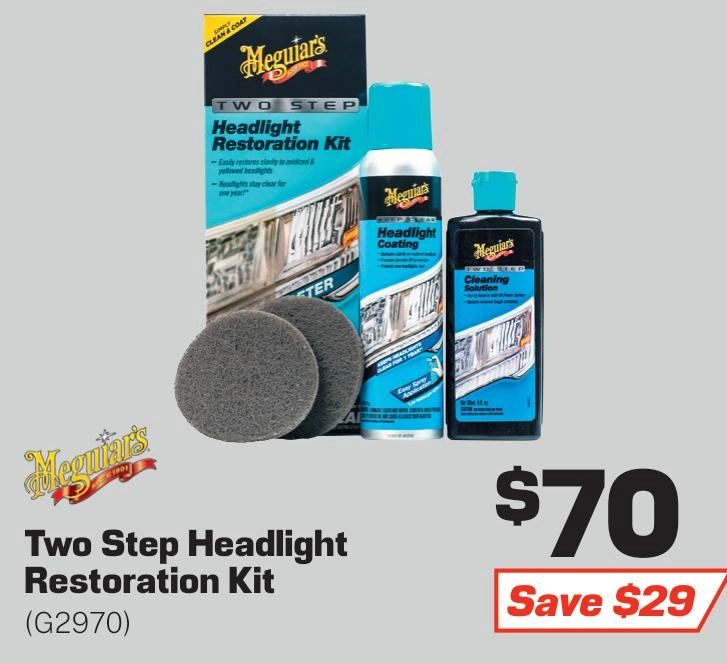 Meguiar's Two Step Headlight Restoration Kit - G2970