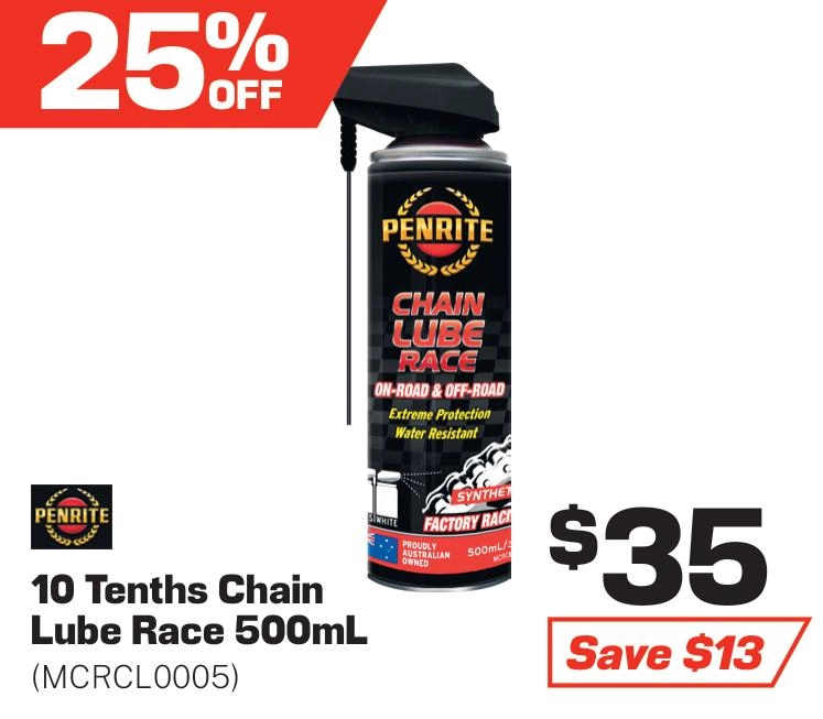 Penrite 10 Tenths Chain Lube Race 500ml - MCRCL0005