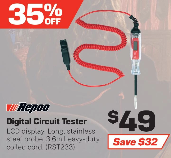 Repco Digital Circuit Tester - RST233