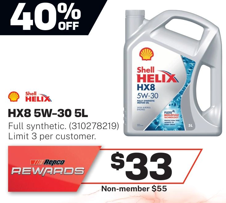 Shell Helix HX8 5W-30 Engine Oil SN 5L - 310278219