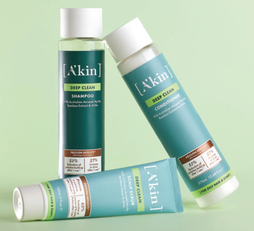 A’kin Deep Clean Haircare Range