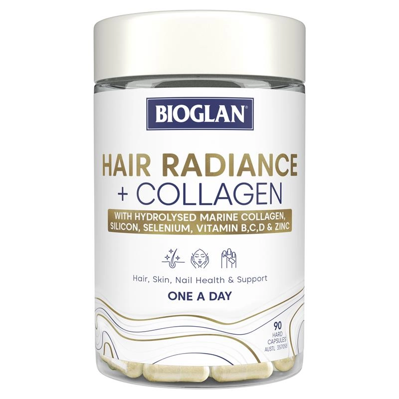 Bioglan Hair Radiance + Collagen 90 Hard Capsules