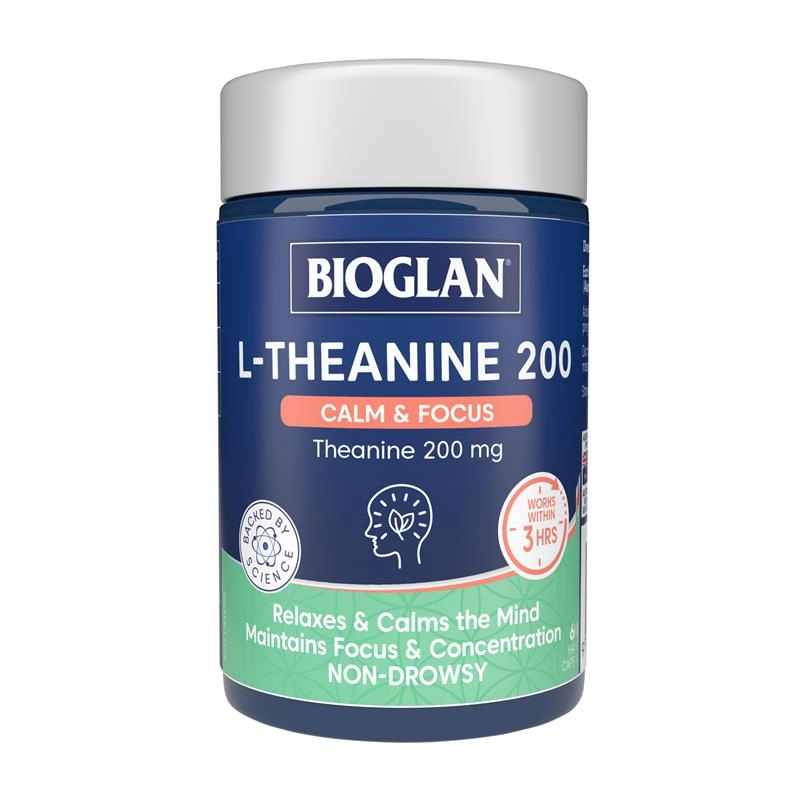 Bioglan L-Theanine 200 Calm & Focus 60 Hard Capsules