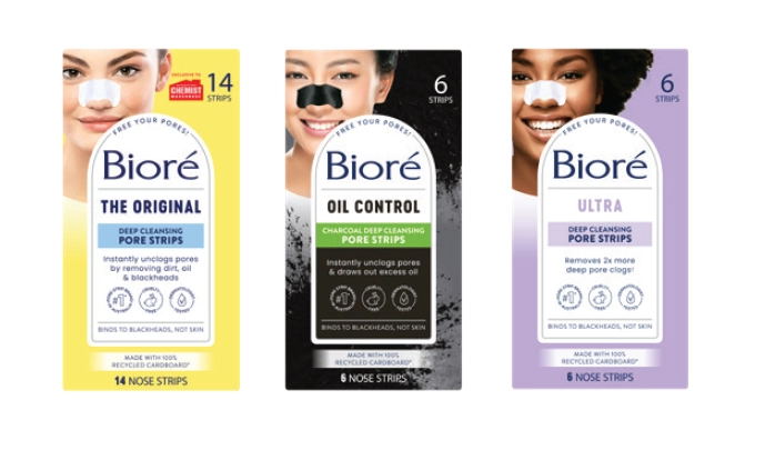 Bioré Cleansing Pore Strips Range