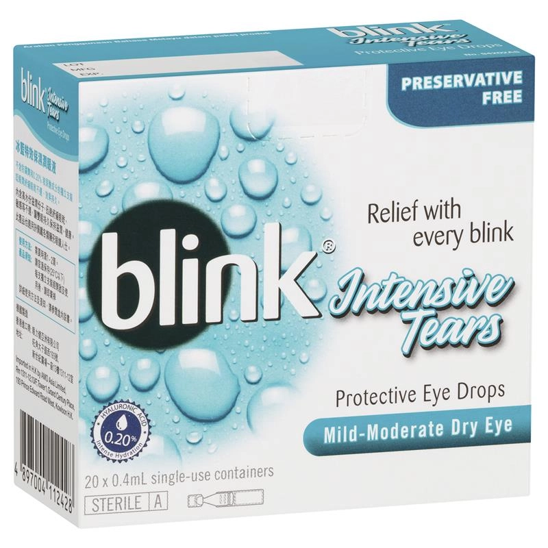 Blink Intensive Tears 0.4 x 20 Vials