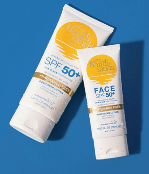 Bondi Sands SPF 50+ Sunscreen Lotion Fragrance Free 150ml or 75ml