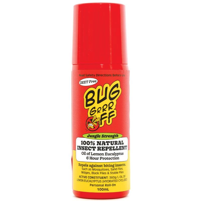 Bug-Grrr OFF Jungle Strength 100% Natural Insect Repellent Roll-On 100ml