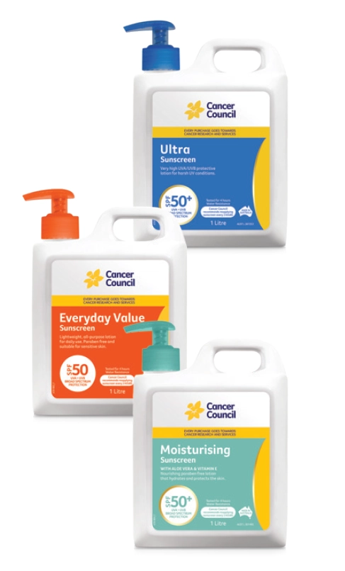 Cancer Council SPF 50+ 1 Litre Range