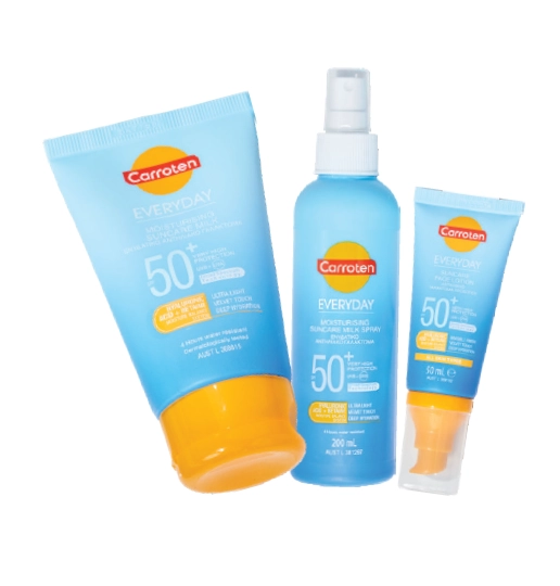 Carroten Everyday SPF 50+ Suncare Range