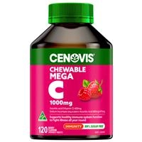 Cenovis Chewable Mega Vitamin C 1000mg Berry 120 Tablets Exclusive Size