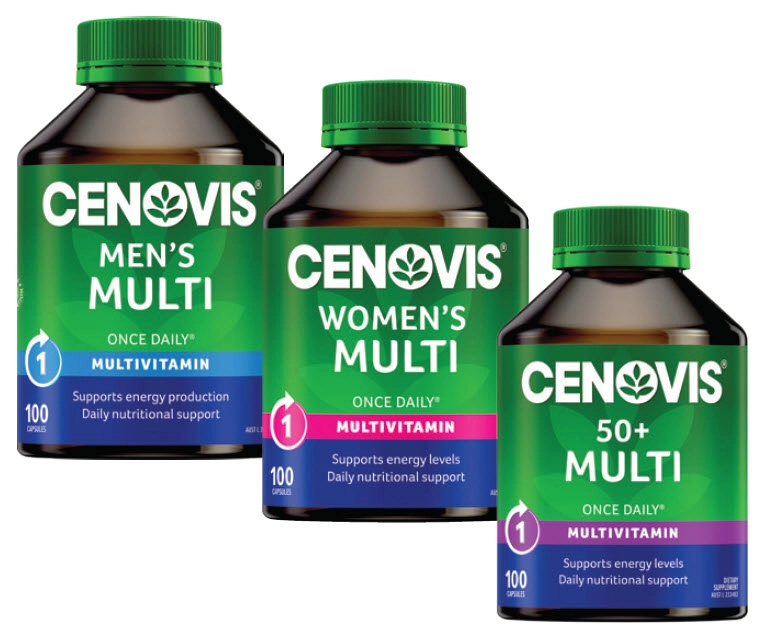 Cenovis Once Daily Men’s, Women’s or 50+ Multi 100 Capsules