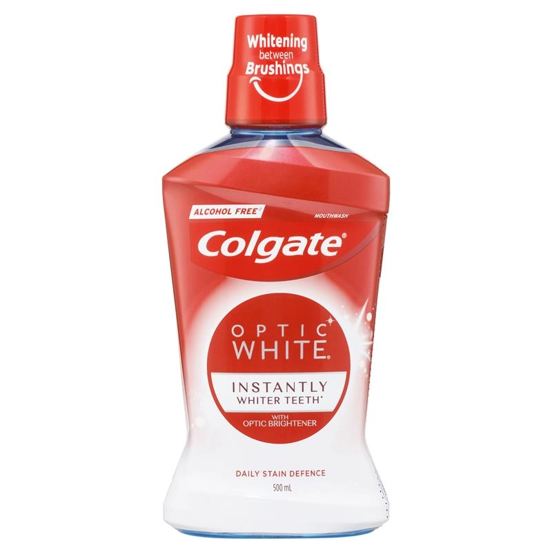 Colgate Toothpaste Optic White Mouth Rinse 500ml