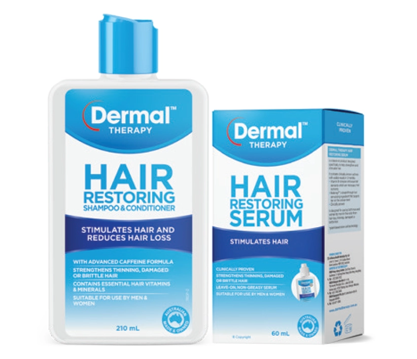 Dermal Therapy Hair Restoring Shampoo & Conditioner 210ml or Serum 60g