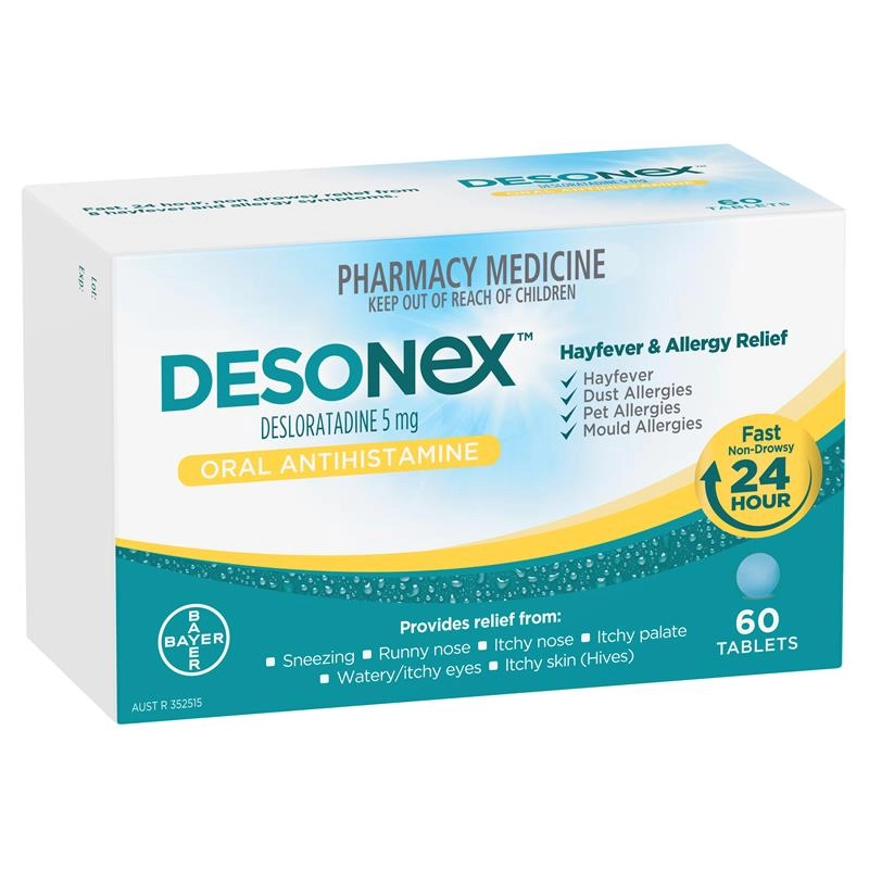 Desonex Hayfever & Allergy Relief 5mg 60 Tablets