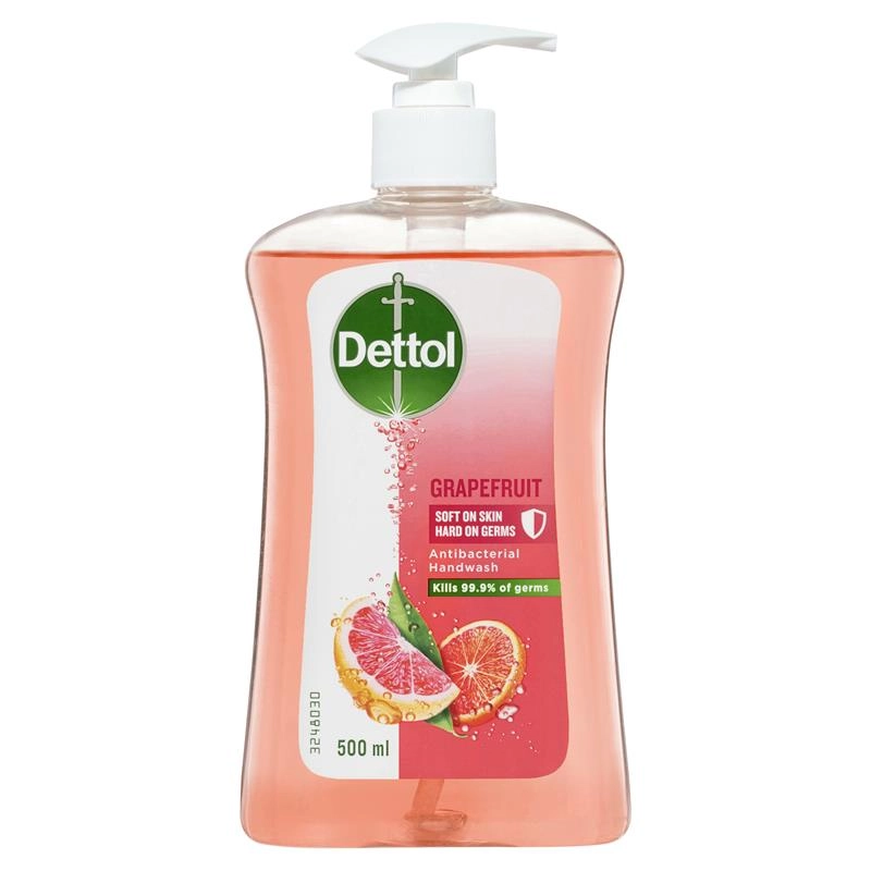 Dettol Antibacterial Liquid Hand Wash Pump Grapefruit 500ml