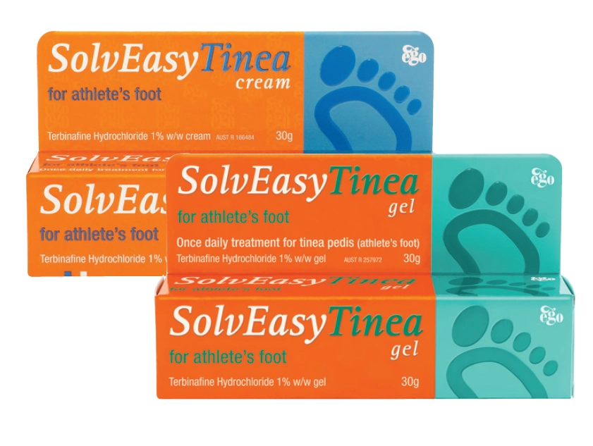 Ego SolvEasy Once Daily Tinea Treatment Cream or Gel 30g