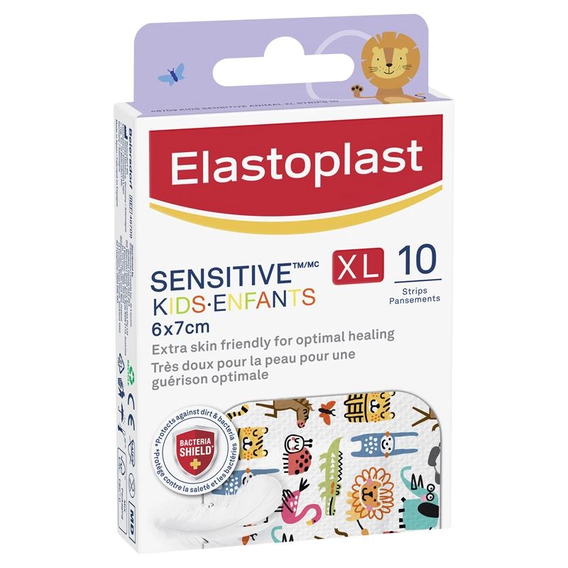 Elastoplast Kids Sensitive XL Strips 10 Pack