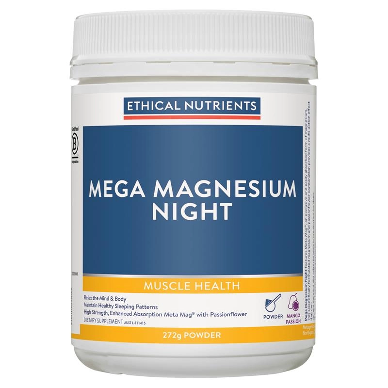 Ethical Nutrients Mega Magnesium Night Powder 272g