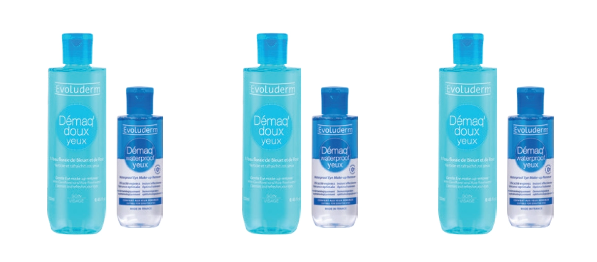 Evoluderm Eye Make Up Remover Range