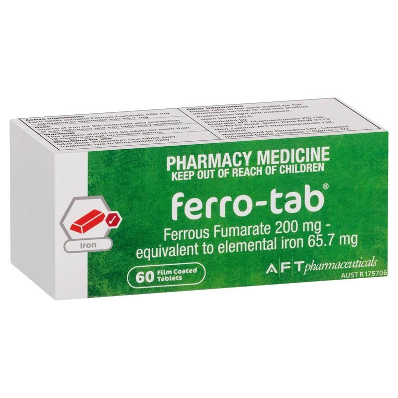 Ferro-Tab 200mg 60 Tablets