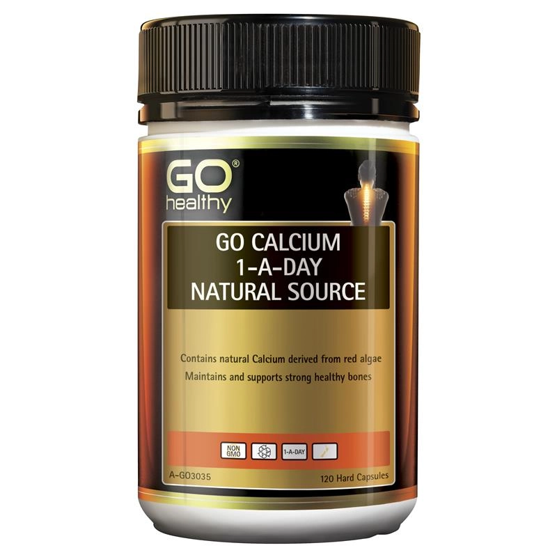 Go Healthy Calcium 1-A-Day Natural Source 120 Capsules