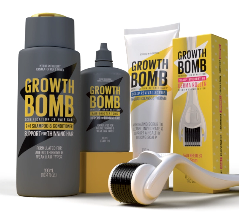 Growth Bomb Haircare Range