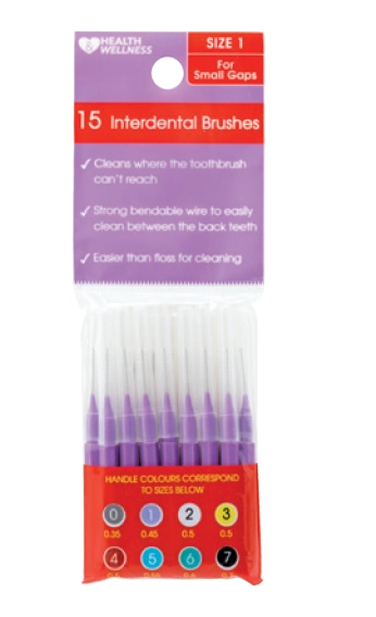 Health & Wellness Dental Interdental Brushes Assorted Sizes