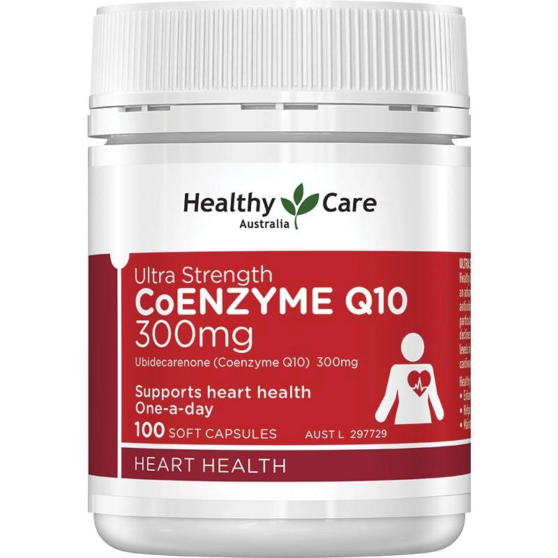 Healthy Care Ultra Strength CoEnzyme CoQ10 300mg 100 Soft Capsules