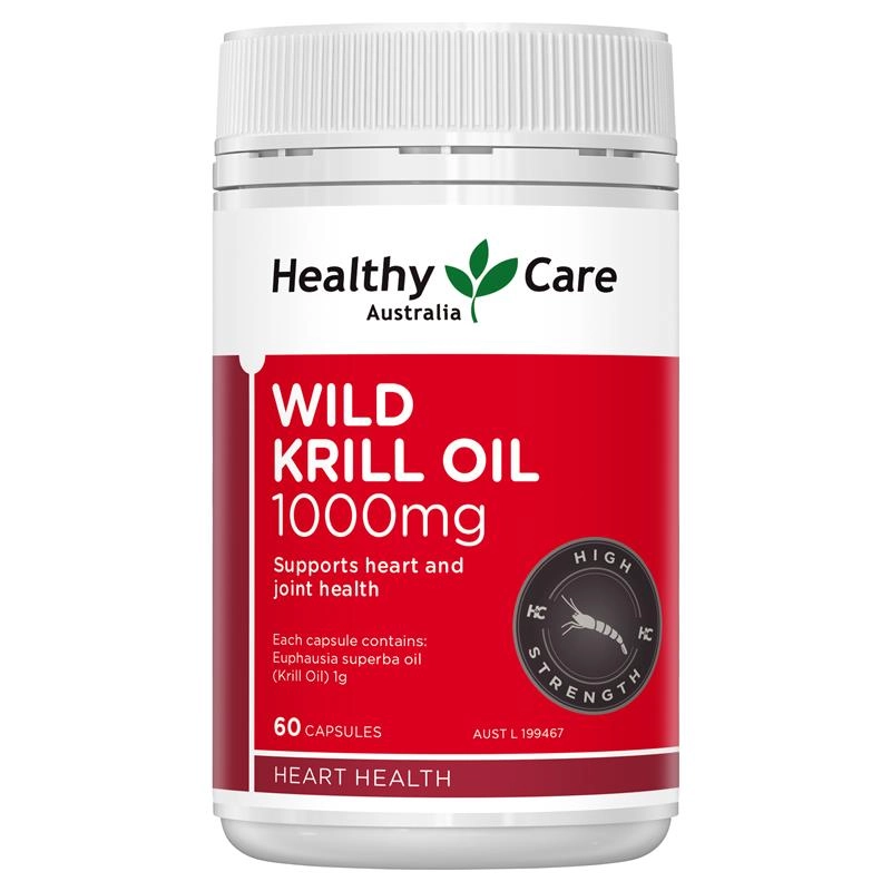 Healthy Care Wild Krill Oil 1000mg 60 Capsules