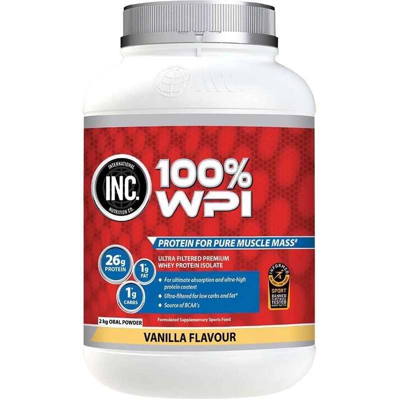 INC 100 WPI Vanilla Flavour 2kg