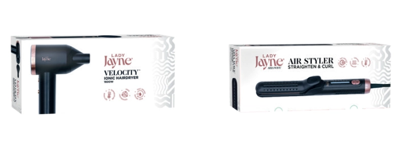 Lady Jayne® Velocity™ Ionic Hairdryer or Lady Jayne Aria Wave Air Style