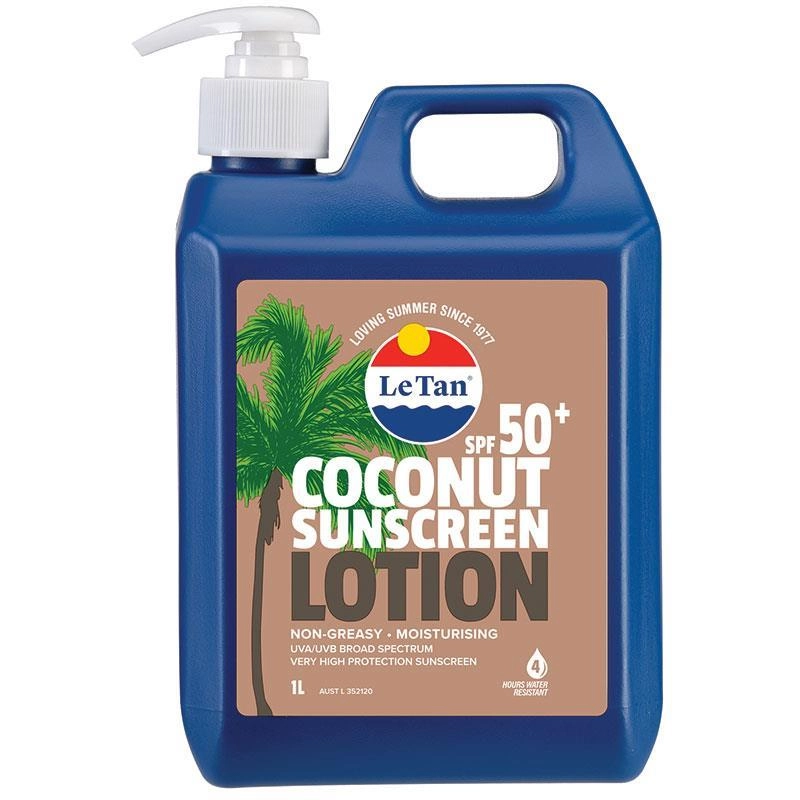 Le Tan SPF 50+ Coconut Sunscreen 1 Litre