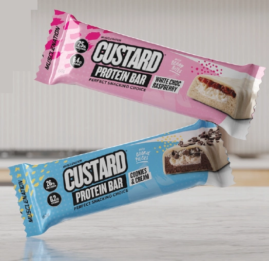 Muscle Nation Protein Custard Bar 60g Assorted Variants