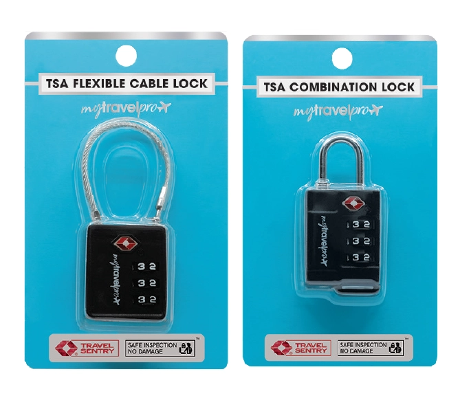 MyTravelPro TSA Flexible Cable or Combination Lock