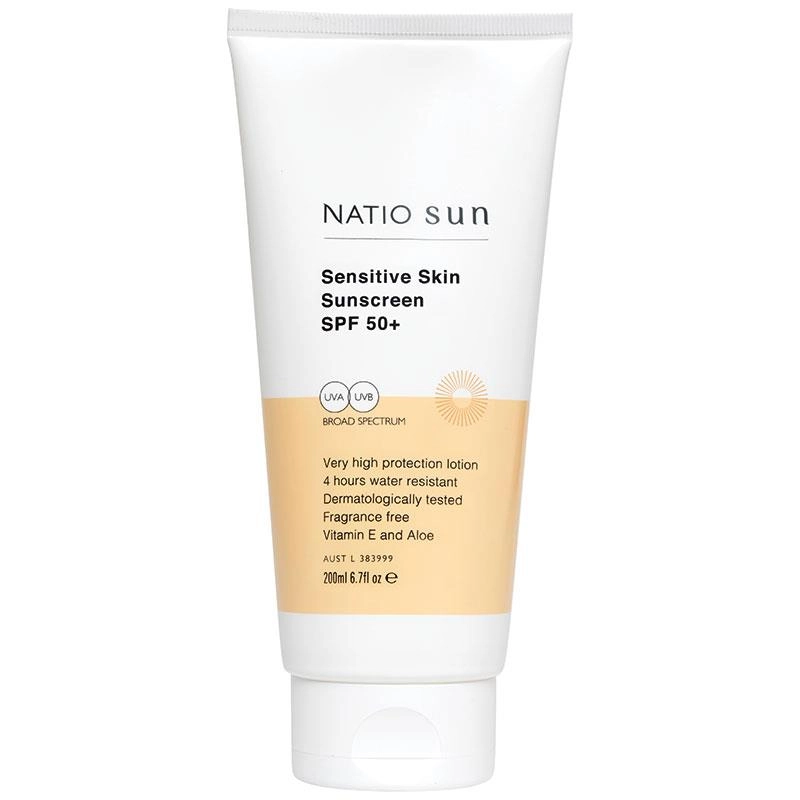 Natio Sensitive Skin Sunscreen SPF 50+ 200ml