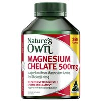 Nature’s Own Magnesium Chelate 500mg 250 Capsules