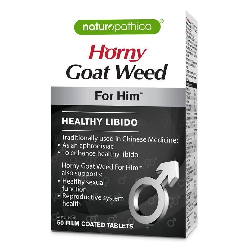 Naturopathica Horny Goat Weed For Him 50 Film Coated Tablets