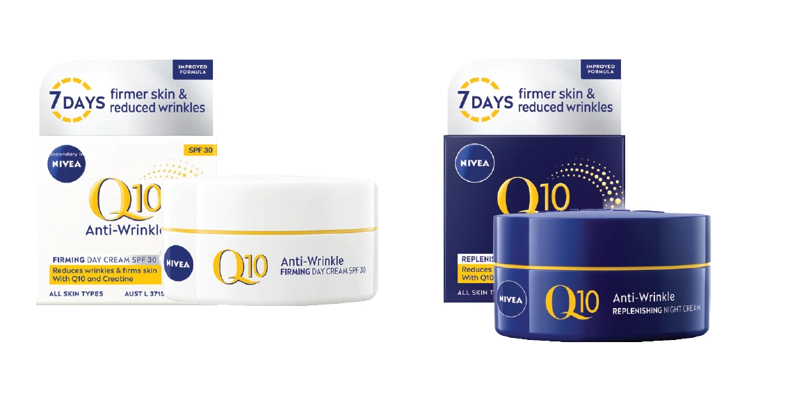 Nivea Q10 Protecting Day Cream SPF30 or Replenishing Night Cream 50ml