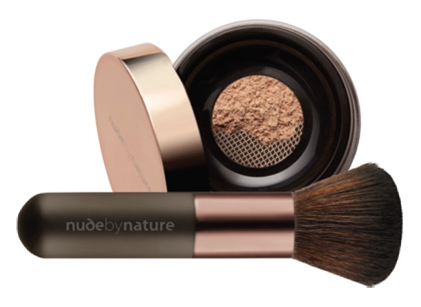 Nude by Nature Natural Mineral Cover N4 Medium and Mineral Brush 11