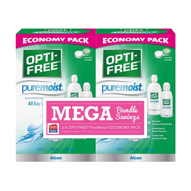 Opti-Free Pure Moist Mega Bundle 780ml Exclusive Size