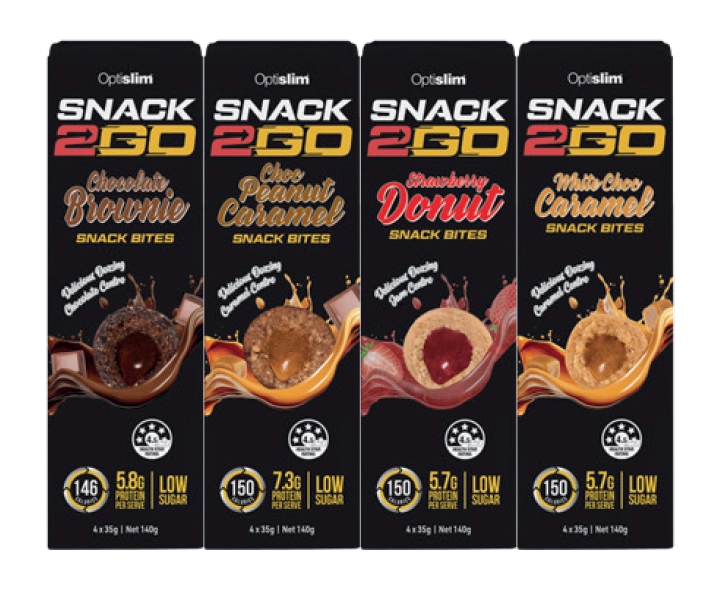 Optislim SNACK2GO Bites 4 x 35g Assorted Variants