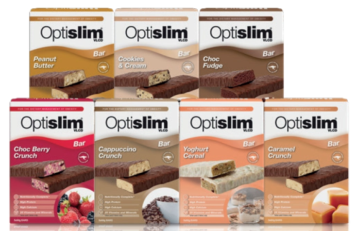 Optislim VLCD Bar 5 Pack Assorted Variants