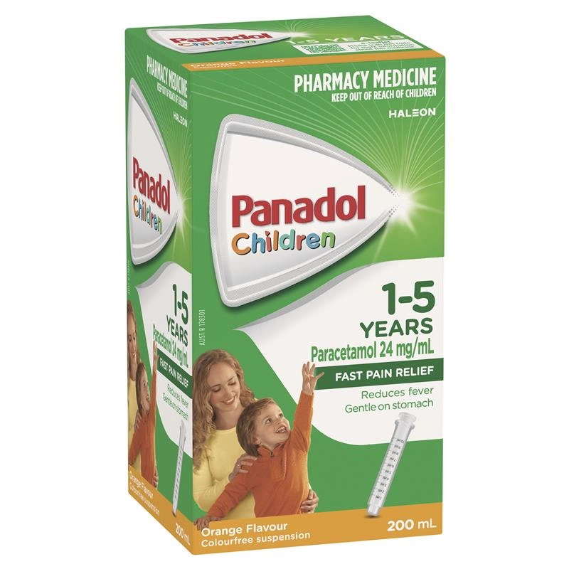 Panadol Children 1-5 Years Orange Flavour 200ml