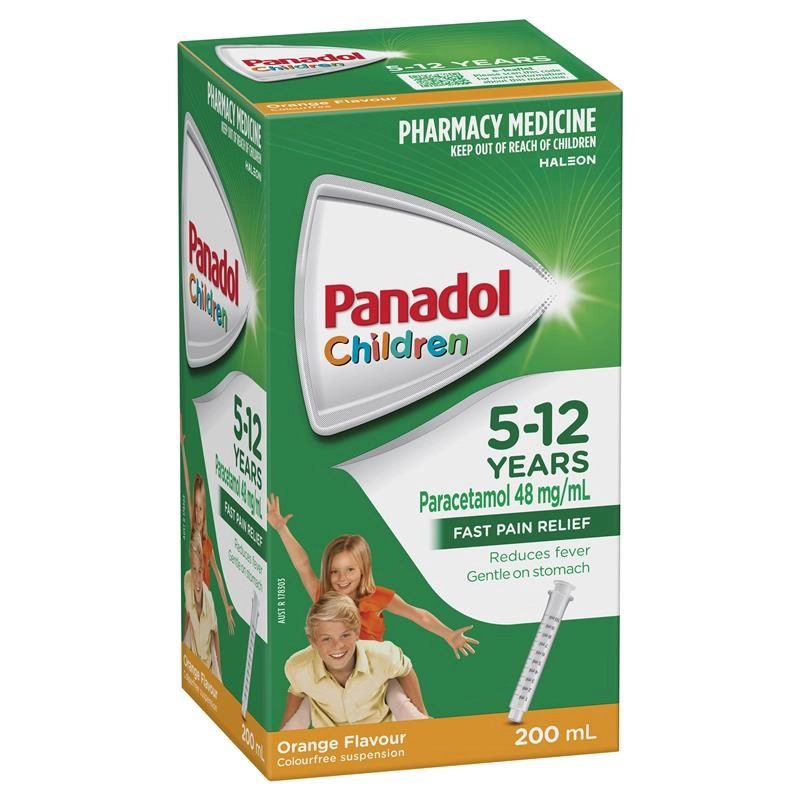 Panadol Children 5-12 Years Orange Flavour 200ml